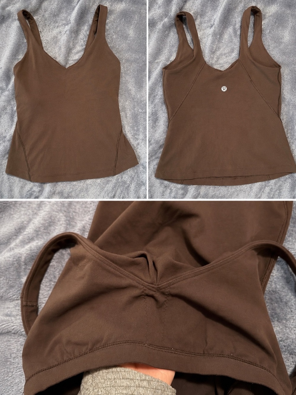 lululemon athletica Black V-Neck Tank - size 4